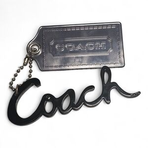 Coach Silver and Black Tag
